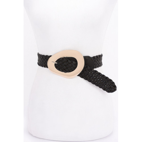 Metal Buckle Braided Belt - CC-WH2002067
