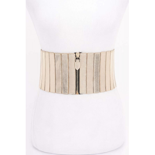Multi Pu Zip Front Elastic Belt - CC-WH2002073