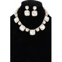 Rhinestone Party Necklace Set
