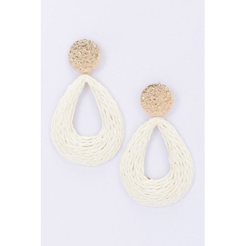 Metal And Paper Earring - CC-WH2002097