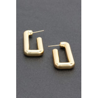 Metal Gold Dip Earring