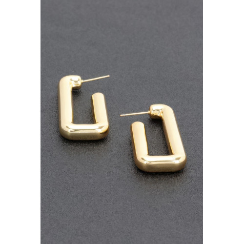 Metal Gold Dip Earring - CC-WH2002098