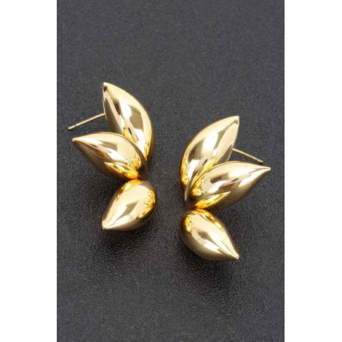 Metal Gold Dip Earring - CC-WH2002099