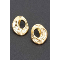 Metal Gold Dip Earring