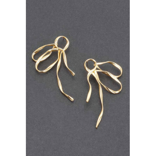 Metal Gold Dip Earring - CC-WH2002102