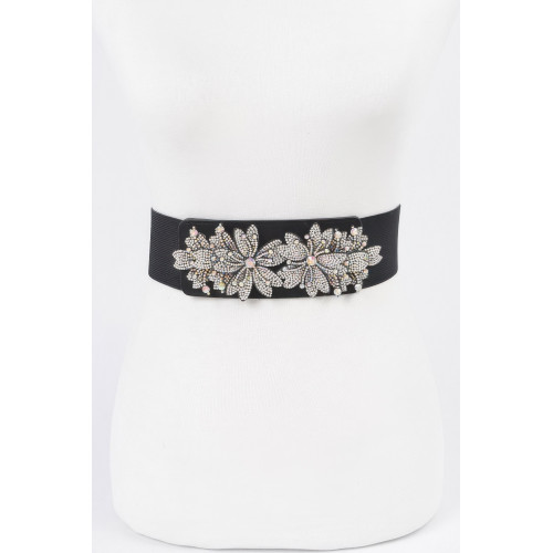 Ab Stone Flower Elastic Belt - CC-WH2002124