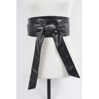 Faux Leather Tie Up Belt