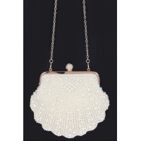 Faux Pearl Party Clutch