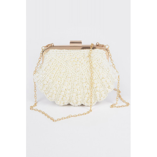 Handmade Pearl Clutch - CC-WH2002149
