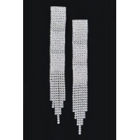 Rhinestone Fringe Earring