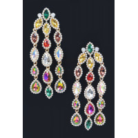 Rhinestone Fringe Earring