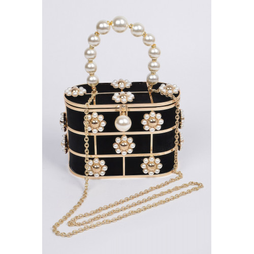 Flower Beads Attached With Bento Bag - CC-WH2002184