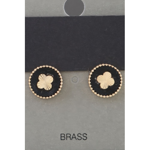Inside Out Clover Stud Earrings - CC-WH2002212