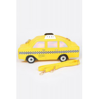 Faux Leather Taxi Novelty Bag