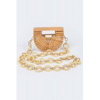 Bamboo Oversized Chain Bag