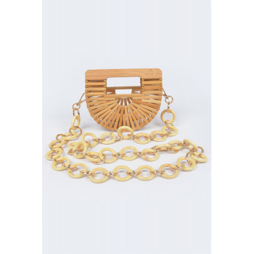 Bamboo Oversized Chain Bag - CC-WH2002231