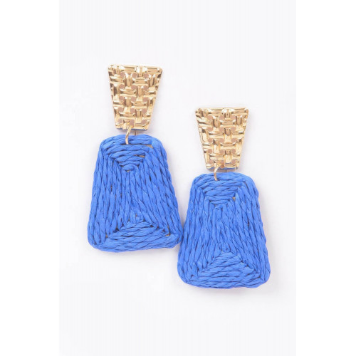 Faux Straw Dangling Earring - CC-WH2002239