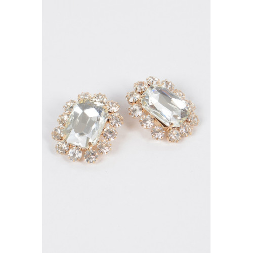 Big Stone Stud Earrings - CC-WH2002250