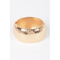 Hammered Metal Bangle Bracelet