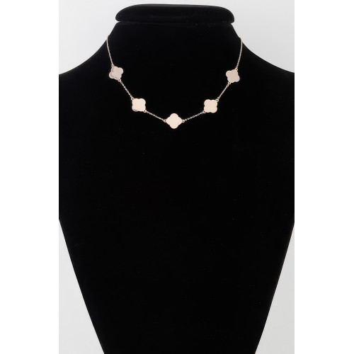 Modern Clover Charm Necklace - CC-WH2002272