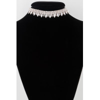Luxury Rhinestone Drop Choker Necklace