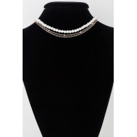 Triple Pearl Chain Necklace