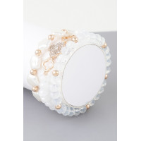 Multi Clover Crystal Bead Bracelet