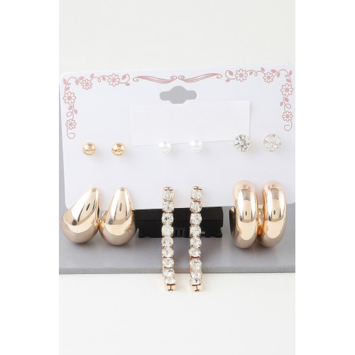 Multi Modern Earrings Set - CC-WH2002288