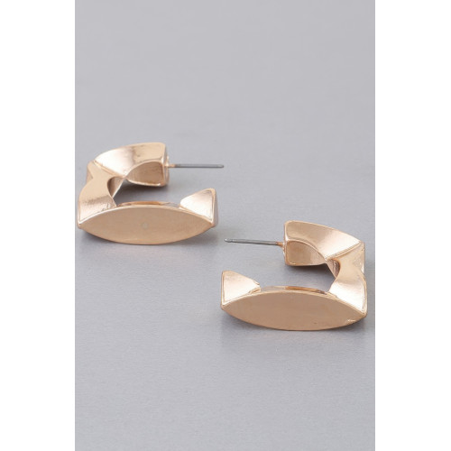 Geometric Cubic Hoop Earrings - CC-WH2002293