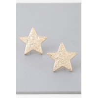 I'm A Star Hammered Earrings