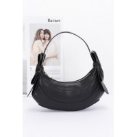 Faux Leather Hobo Bag W/ Bows