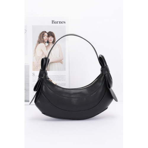 Faux Leather Hobo Bag W/ Bows - CC-WH2002315