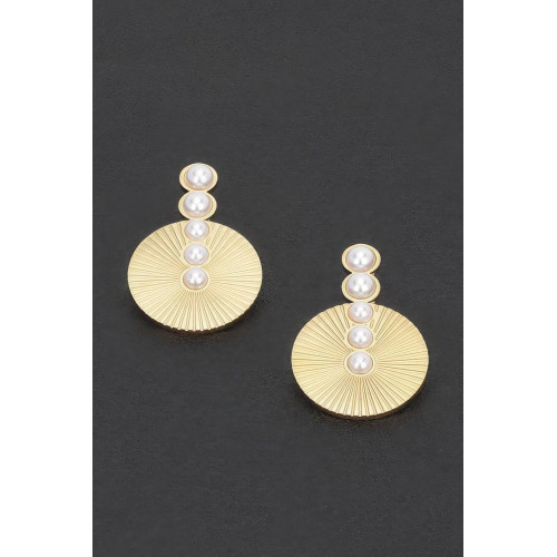 Faux Pearl Vintage Earring - CC-WH2002343