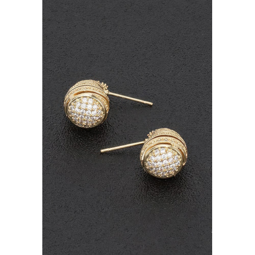 Rhinestone Metal Tear Drop Earring - CC-WH2002344