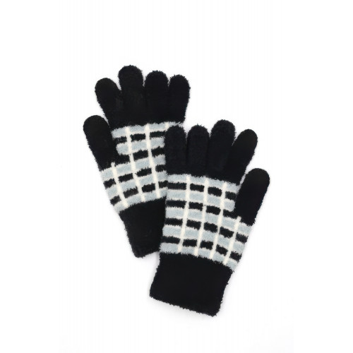 Cozy Color Blocked Smart Winter Gloves - CC-WH2002363