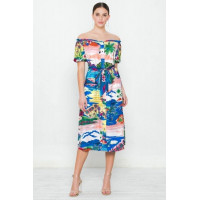 A Printed Woven Dress