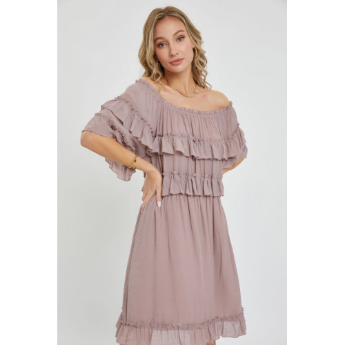 Off Shoulder Ruffle Dress