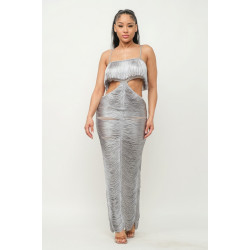 Lux Fringe Maxi Dress