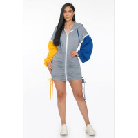 Detachable Zipper Mini Dress