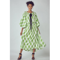 Balloon Sleeves Very Over Fit Pocketed Dress