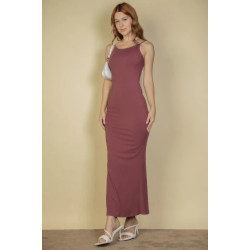 Ribbed Mermaid Hem Camisole Maxi Dress