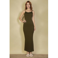 Ribbed Mermaid Hem Camisole Maxi Dress