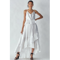 Shimmering Dress With Ruffles
