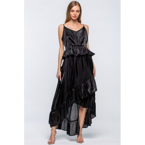 Shimmering Dress With Ruffles
