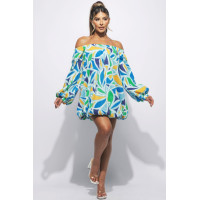 Off Shoulder Bubble Dress