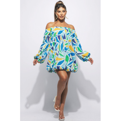 Off Shoulder Bubble Dress