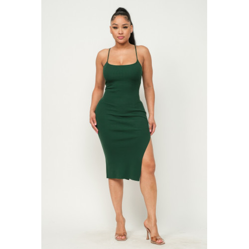 Side Slit Cami Dress
