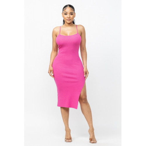 Side Slit Cami Dress