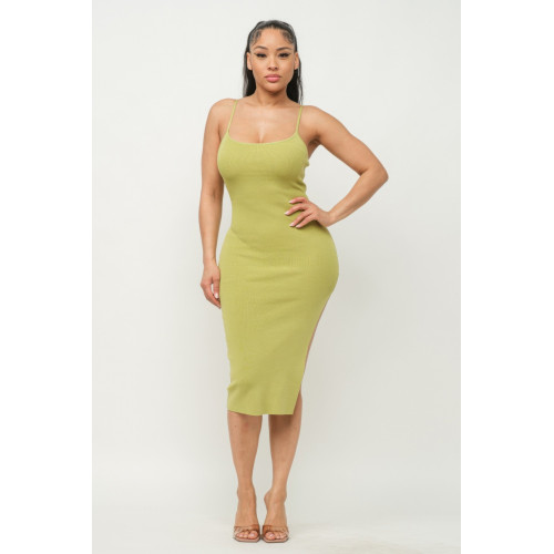 Side Slit Cami Dress