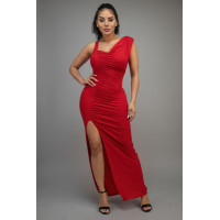 Glitter Slitted Dress